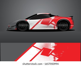 car wrap vector designs with abstract grunge background for vehicle branding