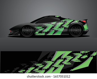 car wrap vector designs with abstract grunge background for vehicle branding