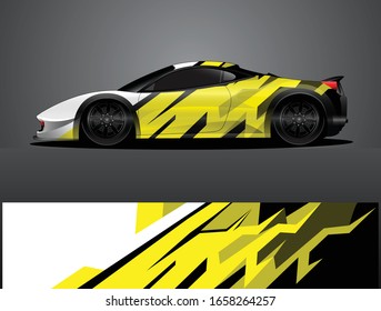 car wrap vector designs with abstract grunge background for vehicle branding