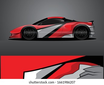 car wrap vector designs with abstract grunge background for vehicle branding
