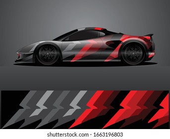 car wrap vector designs with abstract grunge background for vehicle branding