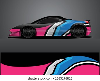 car wrap vector designs with abstract grunge background for vehicle branding