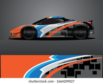 car wrap vector designs with abstract grunge background for vehicle branding