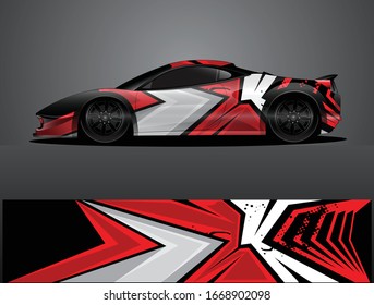 car wrap vector designs with abstract grunge background for vehicle branding