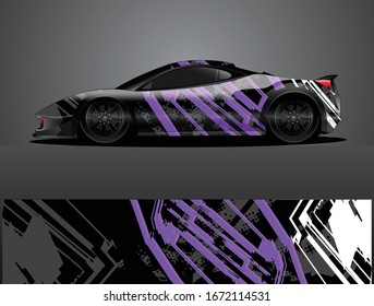 car wrap vector designs with abstract grunge background for vehicle branding