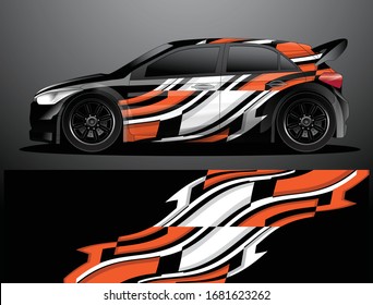 car wrap vector designs with abstract grunge background for vehicle branding