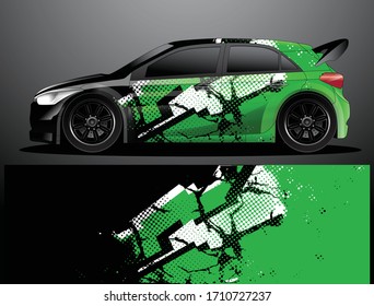 car wrap vector designs with abstract grunge background for vehicle branding