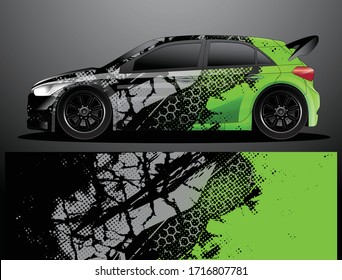 car wrap vector designs with abstract grunge background for vehicle branding