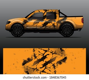 car wrap vector designs with abstract grunge background for vehicle branding