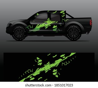 car wrap vector designs with abstract grunge background for vehicle branding