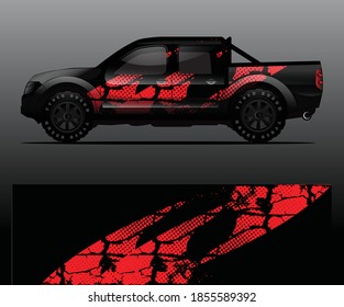 car wrap vector designs with abstract grunge background for vehicle branding