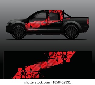 car wrap vector designs with abstract grunge background for vehicle branding