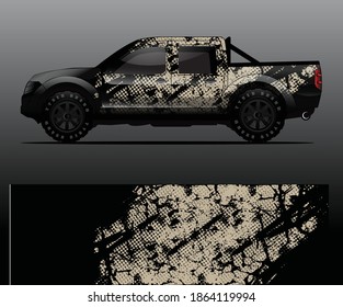 car wrap vector designs with abstract grunge background for vehicle branding