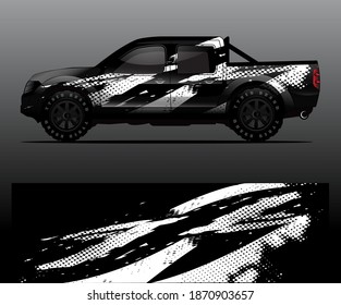 car wrap vector designs with abstract grunge background for vehicle branding