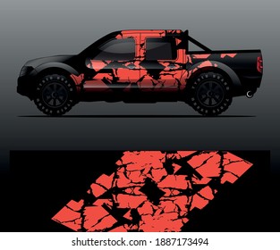 car wrap vector designs with abstract grunge background for vehicle branding