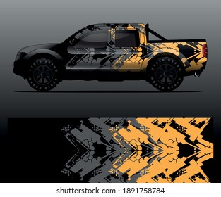 car wrap vector designs with abstract grunge background for vehicle branding