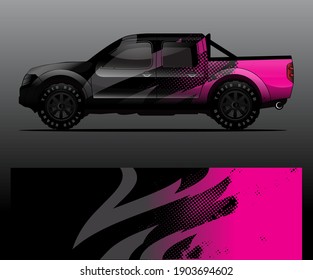 car wrap vector designs with abstract grunge background for vehicle branding