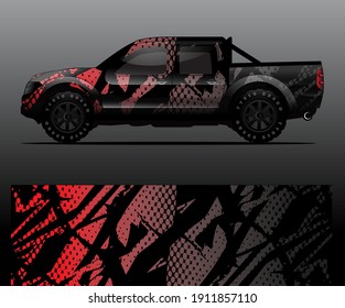 car wrap vector designs with abstract grunge background for vehicle branding