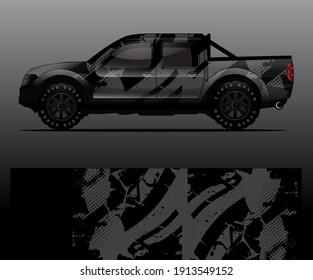 car wrap vector designs with abstract grunge background for vehicle branding