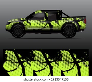 car wrap vector designs with abstract grunge background for vehicle branding