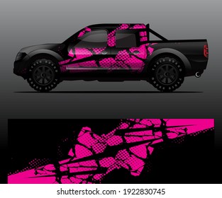 car wrap vector designs with abstract grunge background for vehicle branding