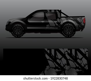 car wrap vector designs with abstract grunge background for vehicle branding