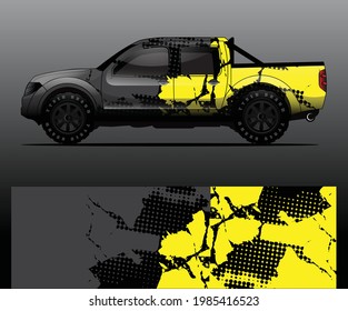 Lkw-Decal-Grafikverpackung, Vektorgrafik, abstrakter Hintergrund