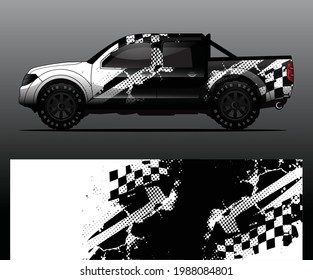 car wrap vector designs with abstract grunge background for vehicle branding