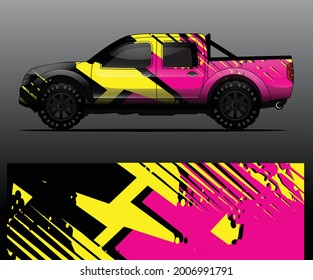 car wrap vector designs with abstract grunge background for vehicle branding