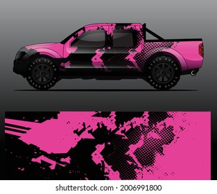 car wrap vector designs with abstract grunge background for vehicle branding