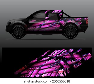 car wrap vector designs with abstract grunge background for vehicle branding