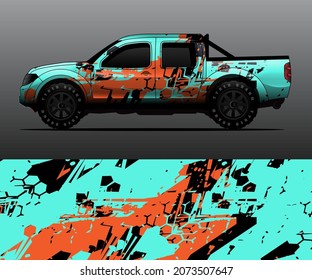 Lkw-Decal-Grafikverpackung, Vektorgrafik, abstrakter Hintergrund