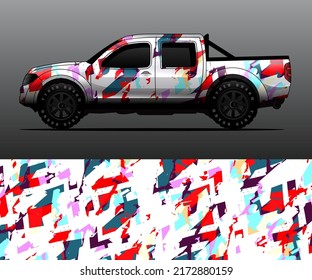 car wrap vector designs with abstract grunge background for vehicle branding