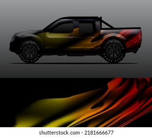 car wrap vector designs with abstract grunge background for vehicle branding