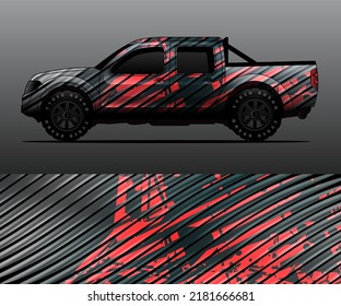 vector de ajuste gráfico de decal de camión, fondo abstracto
