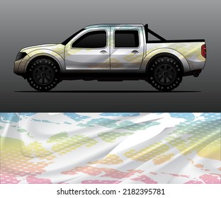 vector de ajuste gráfico de decal de camión, fondo abstracto