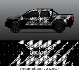 car wrap vector designs with abstract grunge background for vehicle branding