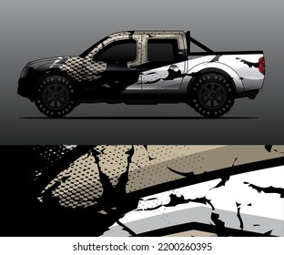 car wrap vector designs with abstract grunge background for vehicle branding