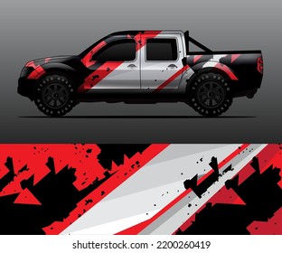 car wrap vector designs with abstract grunge background for vehicle branding