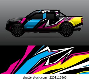 car wrap vector designs with abstract grunge background for vehicle branding