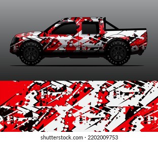 car wrap vector designs with abstract grunge background for vehicle branding