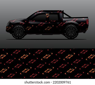 car wrap vector designs with abstract grunge background for vehicle branding