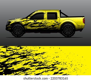 car wrap vector designs with abstract grunge background for vehicle branding