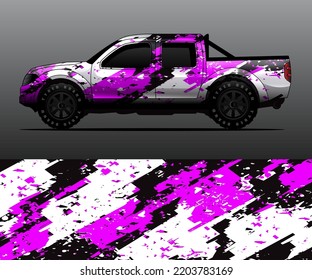 car wrap vector designs with abstract grunge background for vehicle branding