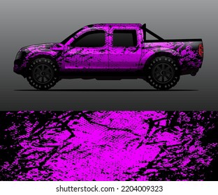 car wrap vector designs with abstract grunge background for vehicle branding