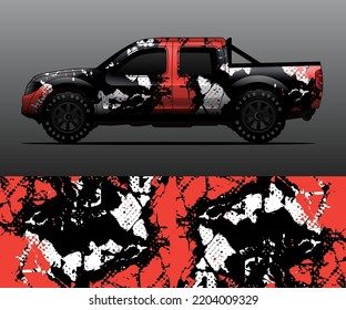 car wrap vector designs with abstract grunge background for vehicle branding