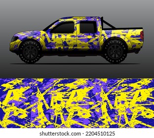 car wrap vector designs with abstract grunge background for vehicle branding