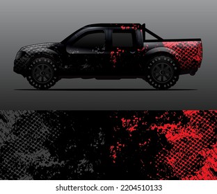 car wrap vector designs with abstract grunge background for vehicle branding