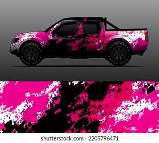 car wrap vector designs with abstract grunge background for vehicle branding