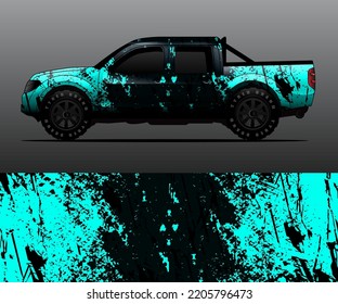 car wrap vector designs with abstract grunge background for vehicle branding